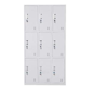 Armadietto Spogliatoio in Acciaio per Dipendenti con 6, 9 o 20 Scomparti, Armadietto Metallico per Cambio Abiti, Armadietti per Pacchi e Bagagli da Lavoro, Armadietto per Telefoni - Product Image 5