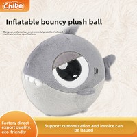 Peluche gonflable en forme de chien Sha Pei, poupée personnalisée de dessin animé, jouet rembourré en coton PP, pendentif rebondissant à ventouse, cadeau, export transfrontalier