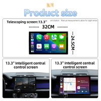 13.3 8-Core Android 13 système lecteur DVD de voiture multimédia GPS Navigation Carplay pour Land Rover Defender L663 2020-2022