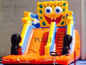Gran patio al aire libre esponja niño inflable rebote tobogán niños adultos hinchable Castillo paraíso Bienvenido a <span class=keywords><strong>comprar</strong></span> - Product Image 3