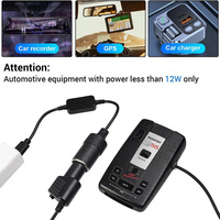 Adaptateur d'alimentation USB C vers prise allume-cigare 5V vers 12V pour l'électronique automobile, GPS, DVR, câble convertisseur