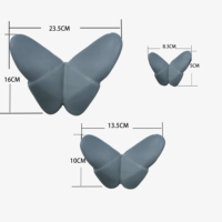 2024 céramique plus récent peinture à la main vif vif animé doré tenture murale papillon pour décoration murale