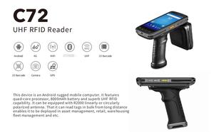 Портативный беспроводной считыватель и считыватель UHF, беспроводной NFC, Wi-Fi, портативный считыватель для 860-960 МГц, UHF <span class=keywords><strong>RFID</strong></span>-метки - Product Image 2