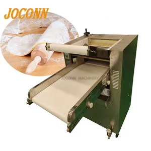 Automatische Teig folien press maschine/Pfannkuchen teig walzen maschine/indische Naan-Teig abflachung maschine