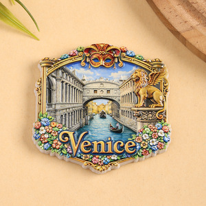 Aimants de réfrigérateur 3D en résine personnalisés pour la maison, cadeaux d'usine, vente en gros, souvenirs touristiques de la ville de <span class=keywords><strong>Venise</strong></span>, Italie - Product Image 6