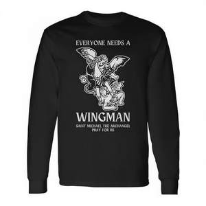 Todos necesitan un camarada, camiseta de manga larga de San Miguel Arcángel - Product Image 2