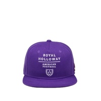 Vente en gros Casquette de baseball ajustée brodée à bord plat violette Casquette ajustée personnalisée Casquette Gorras Snapback pour hommes