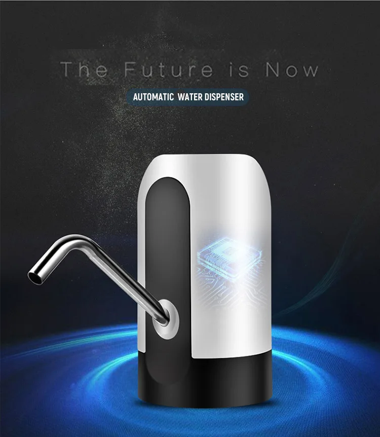 Guangzhou Direct Portable USB Piping Touchless Bottle Water Pump Dispenser Automatic Bottom Loading