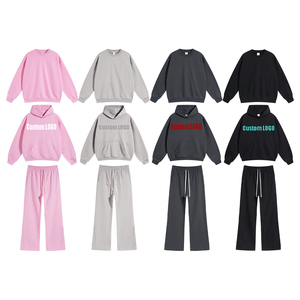 TKAN698 venta al por mayor Sudadera con capucha y sudadera Unisex personalizado francés Terry chándal conjunto para hombre 2024 mujer chándal conjuntos para invierno - Product Image 1