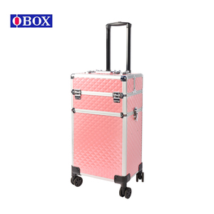 <span class=keywords><strong>Valigetta</strong></span> professionale stile Vintage <span class=keywords><strong>per</strong></span> <span class=keywords><strong>unghie</strong></span> Trolley bella valigia cosmetica a chiusura aperta - Product Image 2