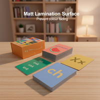 Cartes d'apprentissage personnalisées, cartes épaisses, boîte à fermeture magnétique, flashcards éducatives, impression avec pelliculage mat, vente en gros, usine OEM