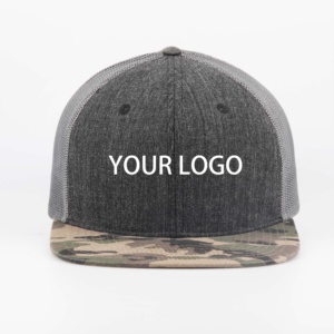 หมวกตาข่ายลายพรางแบบคลาสสิกหมวกแก๊ป112ทรูเกอร์ผ้าตาข่ายแบบเรียบด้านหลังโลโก้กำหนดเอง - Product Image 2