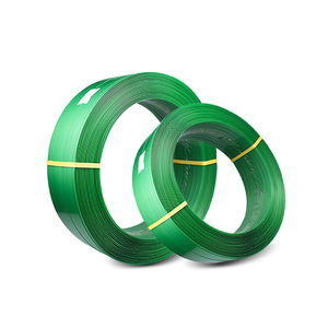 Pet Strapping Band Green Plastic Packaging <b>Tape</b> 0.5-1.5mm Thickness 9-12mm Width Durable <b>Machine</b> Packing Manual Type - Product Image 1