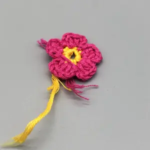 Hot Sale Supplier Wholesale China Hand Made Brooch Braid Flowers For Garment Accessories Crochet Flower