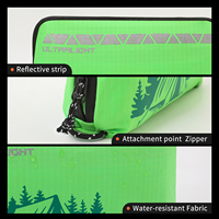 Trousse de premiers secours de poche Xhandle DR-31 ultralégère et durable, verte, en tissu Ripstop imperméable, mini-organisateur médical avec bande réfléchissante