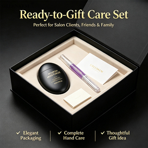 Kit de <span class=keywords><strong>soin</strong></span> des mains pour salon de manucure, crème pour les mains en forme d'œuf, stylo à <span class=keywords><strong>huile</strong></span> pour cuticules, coffret cadeau pour salon, logo personnalisé, coffret cadeau de luxe pour nail art - Product Image 3
