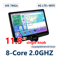 LODARK N5 Radio de Auto Android de 11.5 Pulgadas con un Solo Control, Android 10 SC7862S Octa Core 12nm QLED 4G LTE GPS Navi CarPlay Inalámbrico