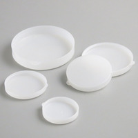 Pot rond à onguent en plastique blanc, pot de gel pour cheveux, emballage cosmétique, vente en gros, 10g 20g 30g 1oz 50g 100g