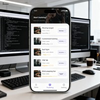 Desarrollo de aplicaciones Android personalizado Software de fitness científico Plataforma de entrenamiento interior digital Flutter Frontend Datos de frecuencia cardíaca