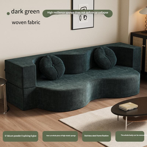 <span class=keywords><strong>Canapé</strong></span>-<span class=keywords><strong>lit</strong></span> pliable polyvalent, compressé sous vide, portable et peu encombrant, mobilier moderne pour la maison - Product Image 4