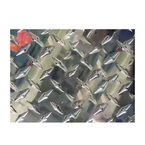 Ruilin Anti Skid 1000 Series Embossed Diamond 1 Bar Construction Patterned Heat Transfer Plate Pure Aluminum Sheet