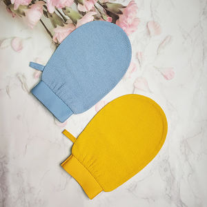 Guantes exfoliantes de color rosa Guantes de ducha Guantes exfoliantes coreanos Marruecos Kessa Hamam Guante para pelar - Product Image 3