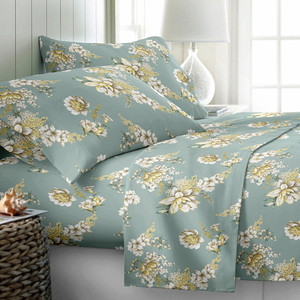 New 3Pcs Sợi Nhỏ 1800 Vua Kích Thước Tấm Ga Giường Đặt Phong Cách Hiện Đại Tấm Phẳng Với Polyester Làm Đầy Trẻ Em Bộ Đồ Giường - Product Image 1