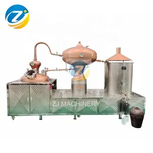 ZJM copper alcohol distiller pot still distillation cognac distillery