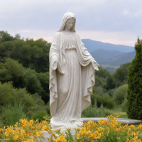 Statue religieuse catholique en marbre sculptée à la main grandeur nature, Marie, couleur personnalisable, durable, design européen, marque Xinyesheng