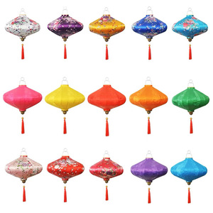 Lụa truyền thống đèn lồng đèn vòng hình dạng nhiều thiết kế cho năm mới trang trí bên cửa hàng trang trí - Product Image 4