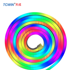 Btf chiếu sáng DC24V linh hoạt <span class=keywords><strong>LED</strong></span> Strip ánh sáng 108LED/M địa chỉ pixel ws2811 ngoài trời điều khiển từ xa IP67 cảnh quan PC 8 mét - Product Image 5