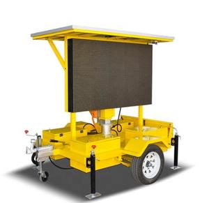 <strong>Solar</strong> LED <strong>Portable</strong> <strong>Variable</strong> <strong>Message</strong> <strong>Signs</strong> Mobile Screen Trailer Mounted LED VMS Boards - Product Image 3