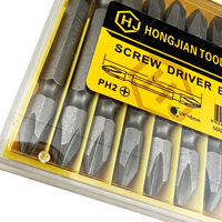 Jeu de 10 embouts de tournevis Phillips à double extrémité Ph2, embouts de perçage magnétiques en acier de 65 mm pour visseuse à percussion et tournevis électrique