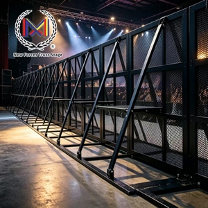 Barrera Plegable de Acero Antidisturbios, Barrera de Seguridad de Aluminio para Control de Multitudes, para Conciertos, Festivales, Control de Filas de Peatones - Product Image 5