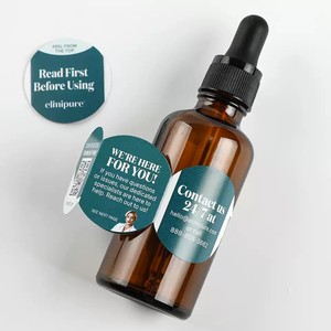 カスタム多ページ折りたたみラベルステッカー拡張コンテンツ開閉式ブックレットステッカー - Product Image 1