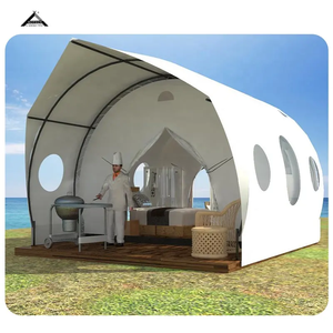 Tente dôme d'extérieur de luxe pour hôtel Tente d'été en forme de <span class=keywords><strong>voilier</strong></span> en acier galvanisé pour mariages, fêtes, camping, étanche - Product Image 2