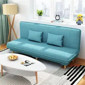 Foshan vente en gros atmosphère simple hôtel appartement réglable canapé-lit en lin
