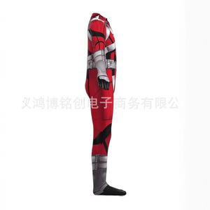 Thunderbolts <b>Red</b> Guard Bodysuit Cosplay <b>Costume</b> Halloween Superhero <b>Costume</b> Unisex Autumn Polyester Fiber - Product Image 5