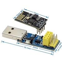 Adaptor Programmer ESP-01s ESP01 I2C 8266 pengunduh CH340C tertanam tanpa modul papan pengembangan