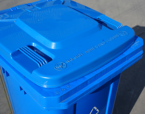 <span class=keywords><strong>Bidone</strong></span> della spazzatura in plastica da esterno da <span class=keywords><strong>120</strong></span> <span class=keywords><strong>litri</strong></span> con pedale, ruote e coperchio. - Product Image 5