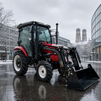 Tracteur agricole robuste 80 CV 4x4 avec cabine climatisée, système hydraulique puissant et capacité de levage élevée pour les professionnels de l'agriculture