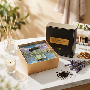 Boîte en carton de luxe personnalisée avec logo pour diffuseur d'arômes, thé, parfum, cosmétiques, emballage cadeau, rangement - Product Image 1