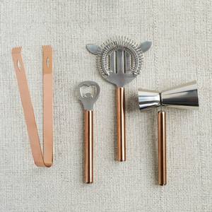 Herramienta de barra de acero inoxidable de diseño caliente Artículos Abrebotellas barra cuchillo clavija medida con soporte base de mármol y asas hechas a mano - Product Image 2