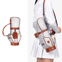 Bolsa de Golf Mini Ligera para Mujer, OEM ODM, con Microfibra y Cierre de Cremallera, Porta Pelotas para Campos de Mini-Golf