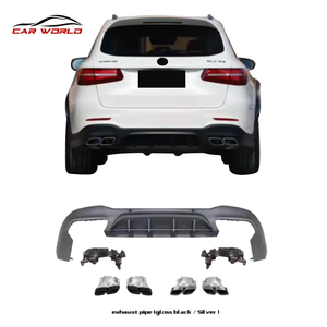 ชุดแต่งพลาสติกใหม่ CARWORLD สำหรับ Benz GLC260L/GLC300L ปี 2015-2019 กันชนหน้า/ดิฟฟิวเซอร์หลัง/ลิปอัพเกรด - Product Image 4