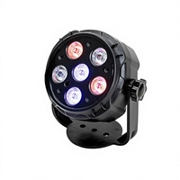 Projecteur PAR LED 6 lumières IP65 RVB pleine couleur avec haut-parleur pour éclairage d'ambiance de mariage, de studio de danse