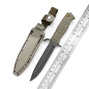 Cuchillo Bowie OEM de Acero Inoxidable con Mango de Plástico, Punta Recta, para Acampar al Aire Libre, Grosor de 3.9mm, para Corte - Product Image 6