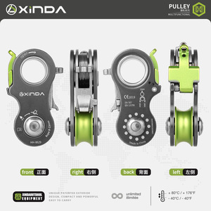 Polea Xinda HH-8629 para Cuerda de 8-13 mm, Equipo de Escalada y Rescate de Doble Dirección - Product Image 2