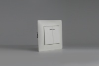Interruptores de Pared LED de Diseño de Lujo, 2 Vías, 2 Botones, Clasificación IP21, 10A, con Marco de PC, Hechos en China