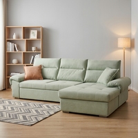 Canapé-lit moderne en tissu européen extensible et pliable, 3 places, forme carrée, pour appartement, salon, chambre, maison, hôtel